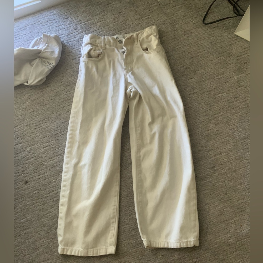 Zara white jeans